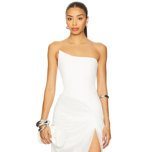MAY MASHIAH X FWRD Chloe Corset Top in White